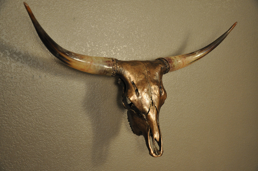 WILD ROSE - 3' 6" Longhorn Skull
