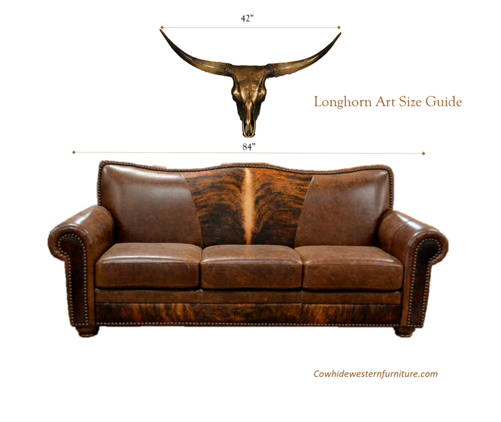 WILD ROSE - 3' 6" Longhorn Skull